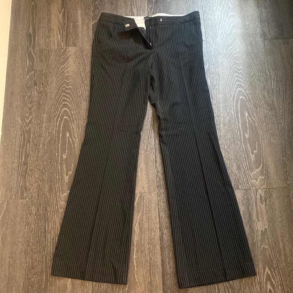Pinstripe low rise pants